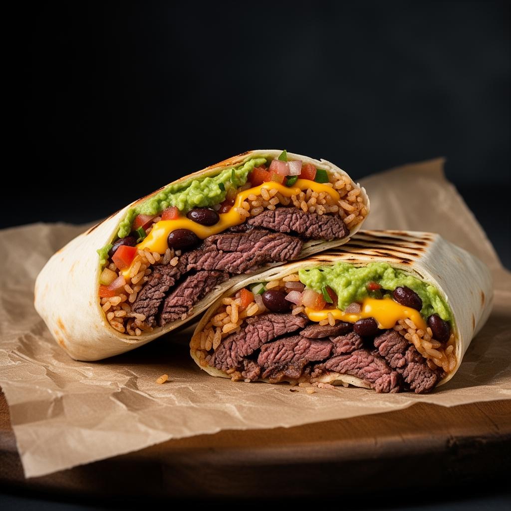 Carne asada burrito